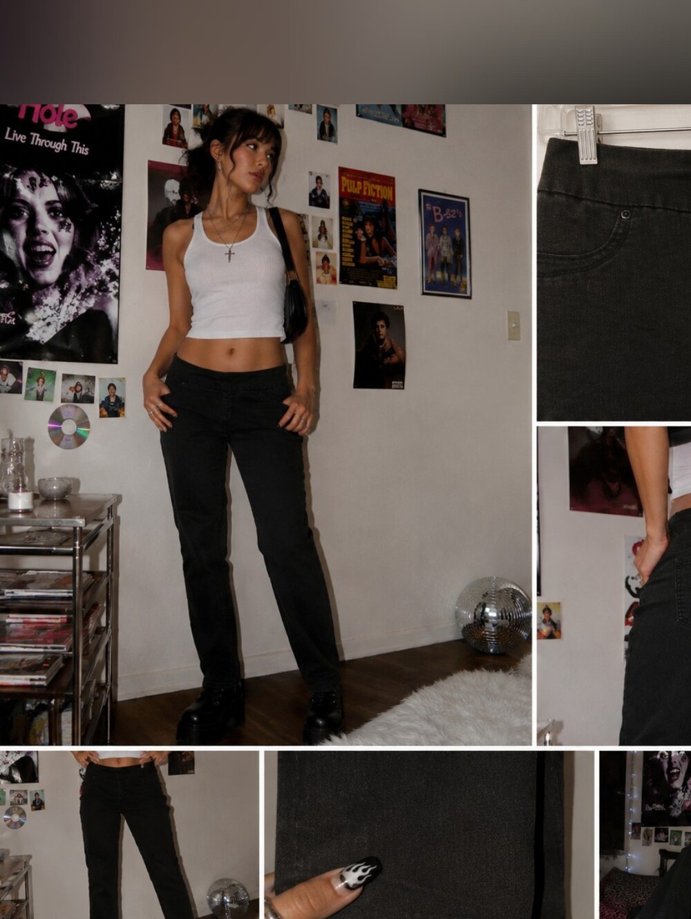 Chico's So Slimming Size 1 Black Jeans 28" Inseam